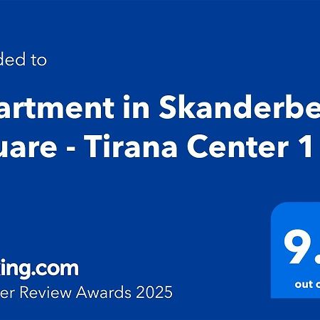 Apartment In Skanderbeg Square - Tirana Center 1 Экстерьер фото